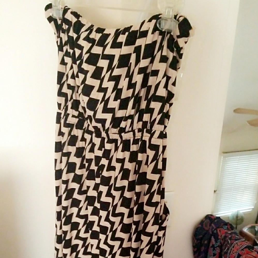 Strapless maxi